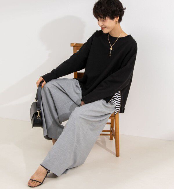 NOLLEY'S「◇【WEB限定サイズあり】《セットアップ対応》ウォッシャブルMannishワイドパンツ」|その他|