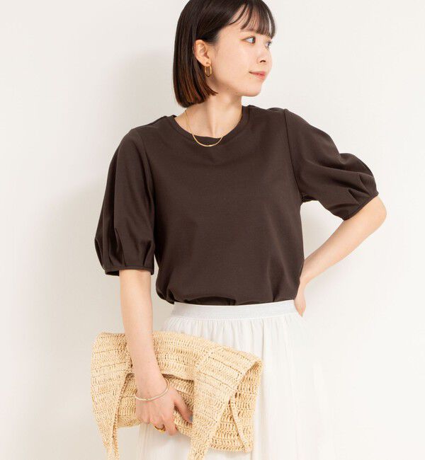 NOLLEY'S「高機能 LA＋スムース5分袖プルオーバーカットソー」|Tシャツ・カットソー|