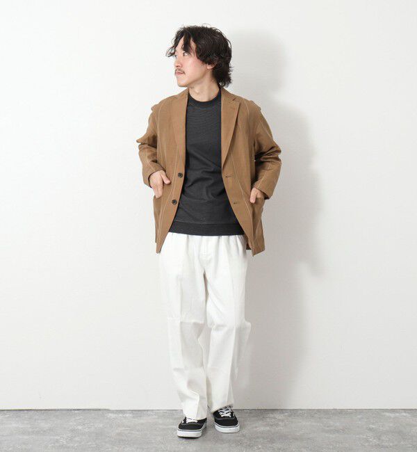 NOLLEY'S goodman「《ビジカジ対応》セミシルケットスムース ボーダードレスTシャツ 25SS」|Tシャツ・カットソー|