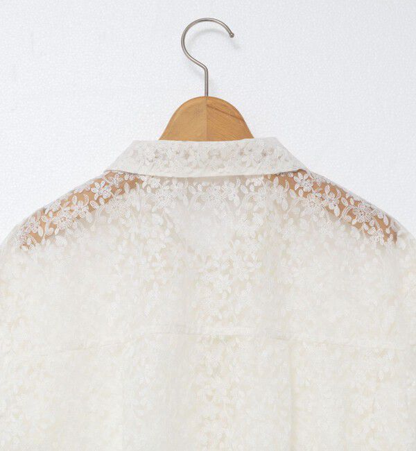 NOLLEY'S「Brocheレースショートシャツ」|シャツ・ブラウス|