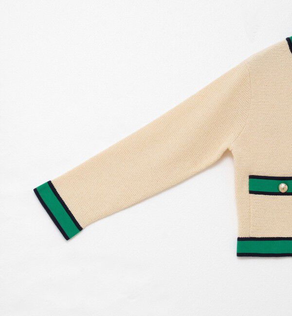 NOLLEY'S「配色ニットジャケット」|カーディガン|