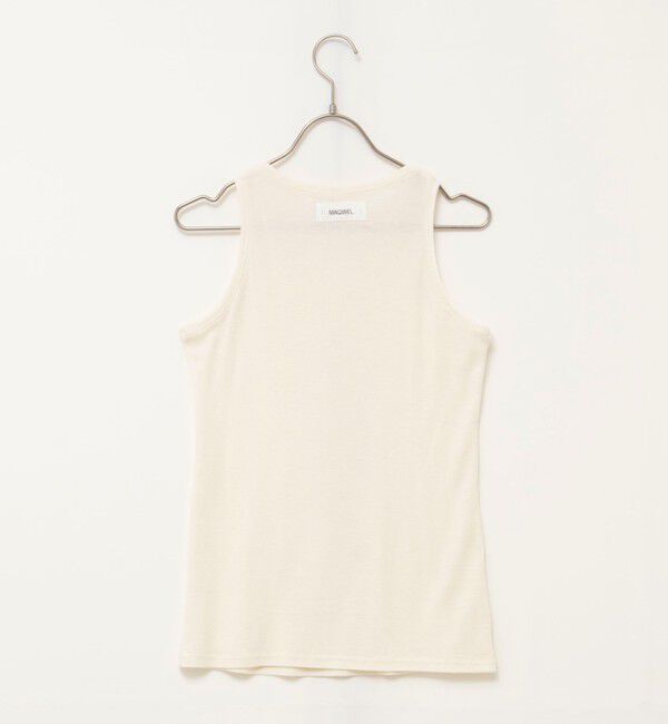 MAQWEL「【MAQWEL/マクウェル】ウォッシャブルレイヤードドレープロンＴ」|Tシャツ・カットソー|