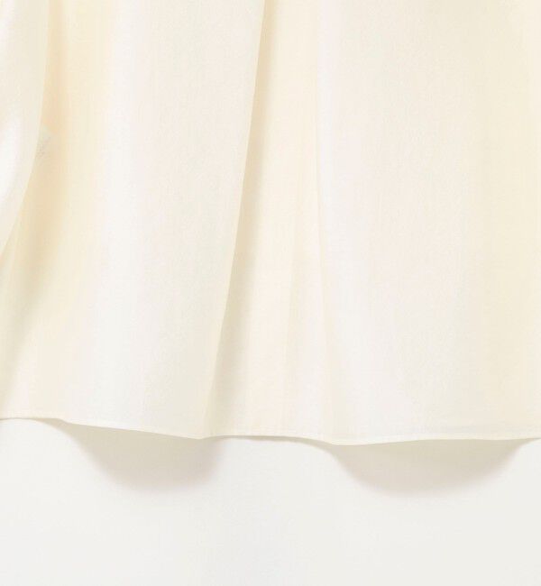 NOLLEY'S「シアーシルキーパール釦フリルブラウス」|シャツ・ブラウス|