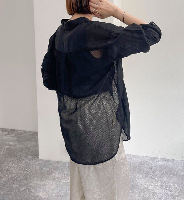 fredy emue「メッシュ切替シャツ」|シャツ・ブラウス|