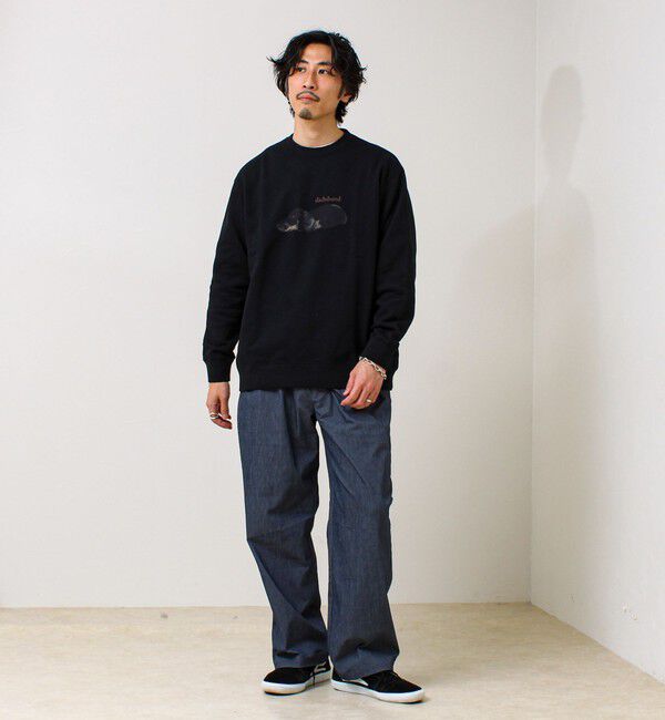 GLOSTER「【MY PET】クルーネックプリントスウェット」|スウェット・ジャージ|