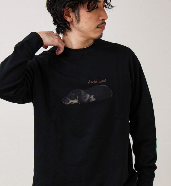 GLOSTER「【MY PET】クルーネックプリントスウェット」|スウェット・ジャージ|