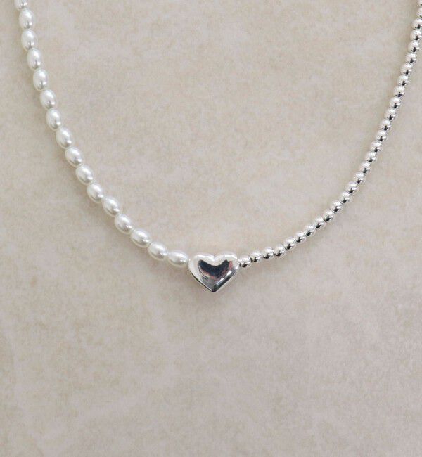 fredy emue「ハートトップバイカラーネックレス」|ネックレス|