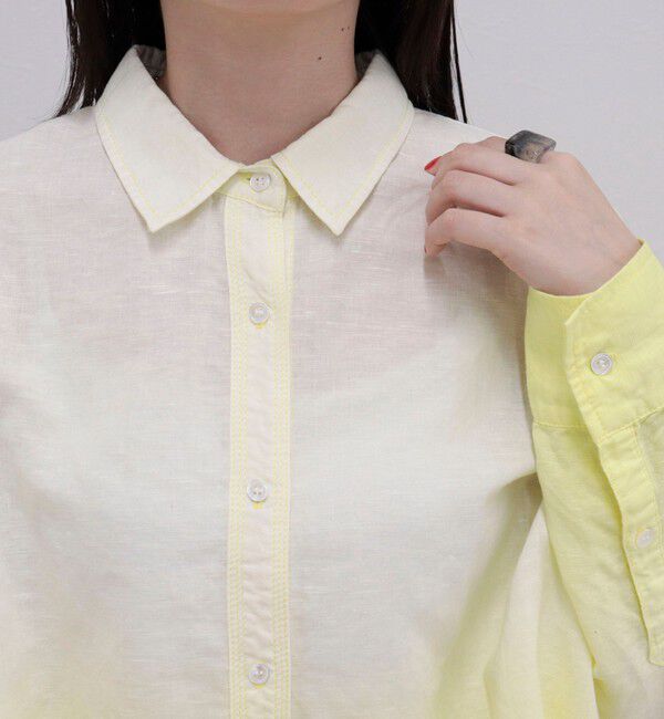 fredy emue「グラデーションリネンシャツ」|シャツ・ブラウス|