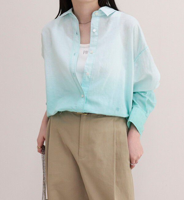 fredy emue「グラデーションリネンシャツ」|シャツ・ブラウス|