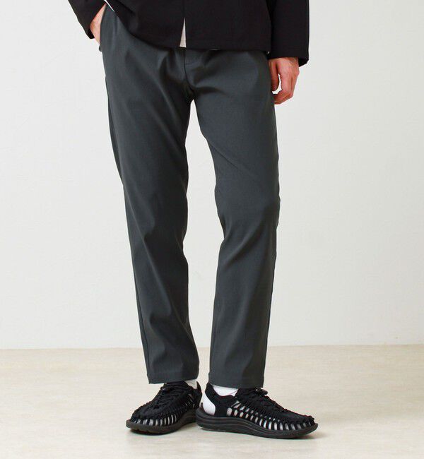 GLOSTER「【快適ストレッチ】Relaxイージーパンツ」|チノ|チャコールグレー