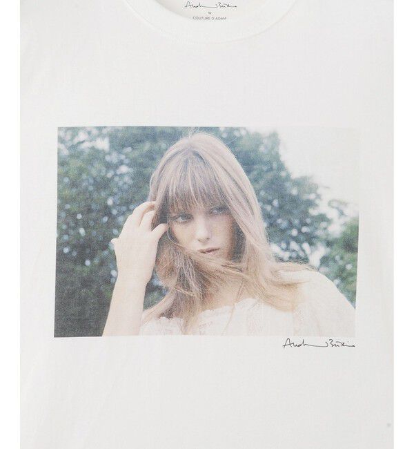 SALON adam et rope'「【COUTURE D'ADAM（クチュール ド アダム）】Jane / Color フォトT」|Tシャツ・カットソー|