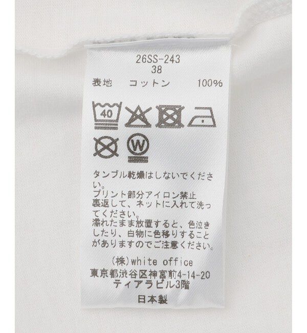 SALON adam et rope'「【COUTURE D'ADAM（クチュール ド アダム）】Jane / Color フォトT」|Tシャツ・カットソー|