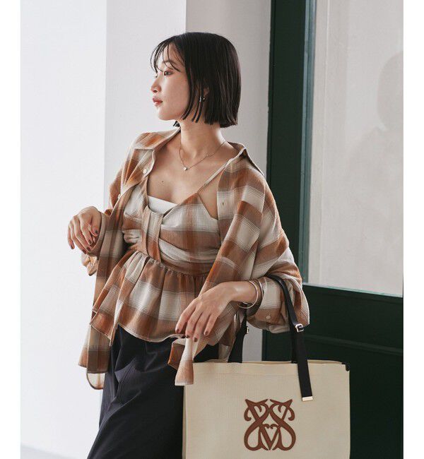 VIS「オンブレチェックオーバーシャツ」|シャツ・ブラウス|