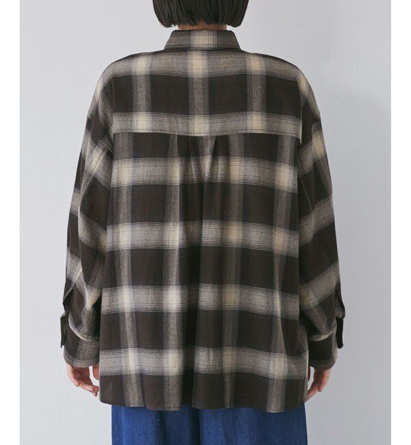VIS「オンブレチェックオーバーシャツ」|シャツ・ブラウス|