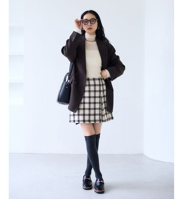 VIS「ロービングチェックミニスカート」|スカート|