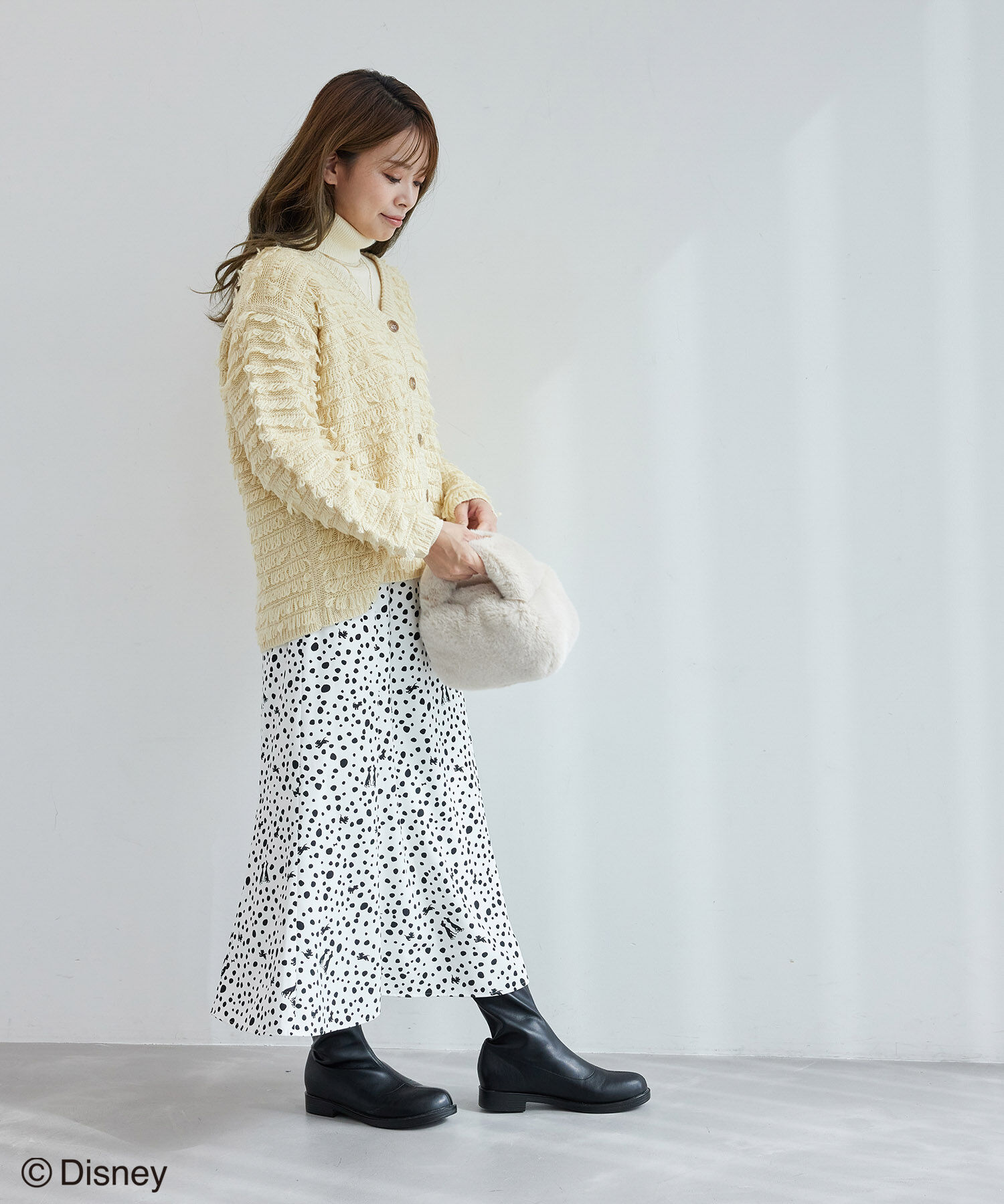 Rope&rsquo;Picnic「【101匹わんちゃん】ループニットカーディガン」|カーディガン|