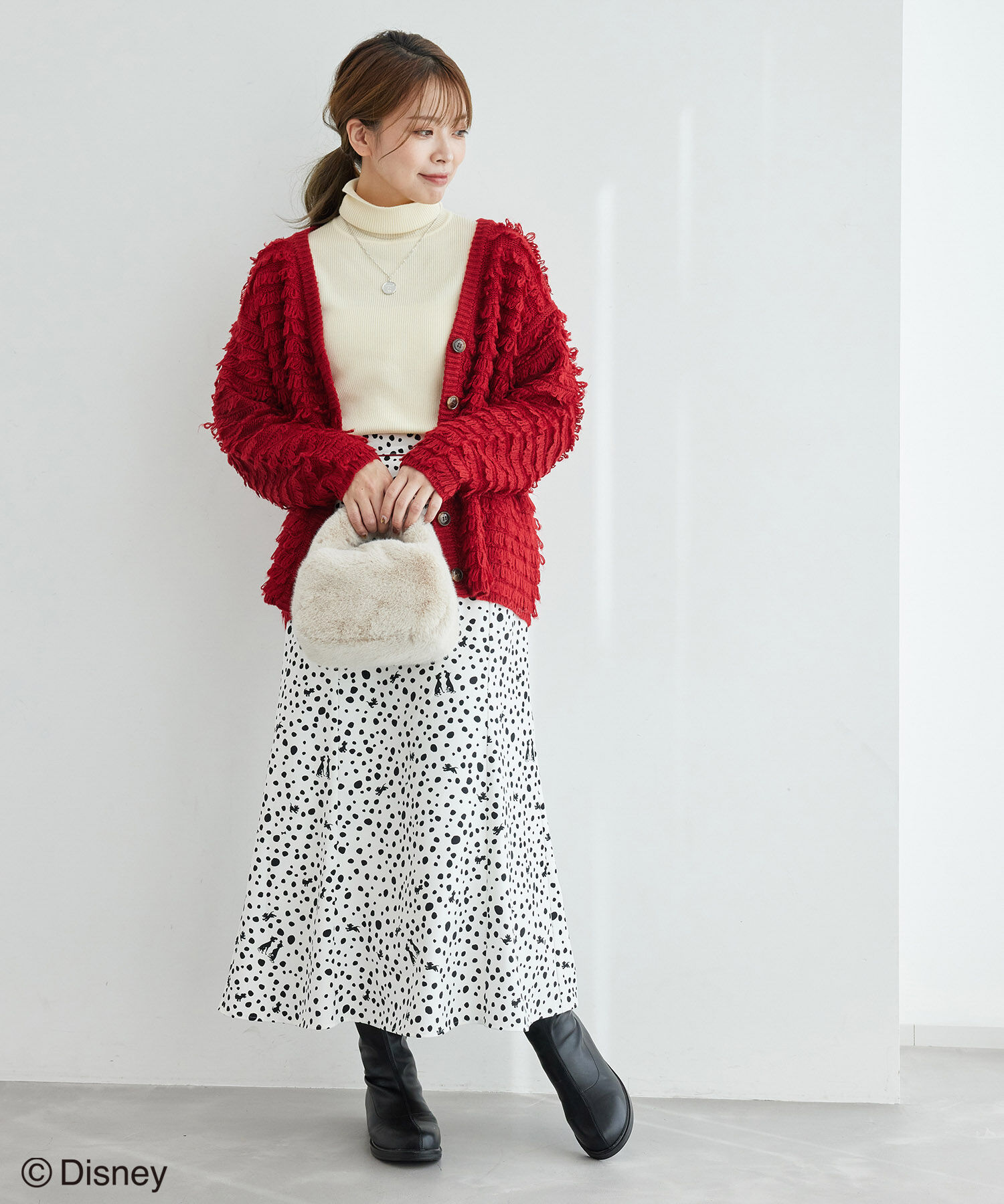 Rope&rsquo;Picnic「【101匹わんちゃん】ループニットカーディガン」|カーディガン|