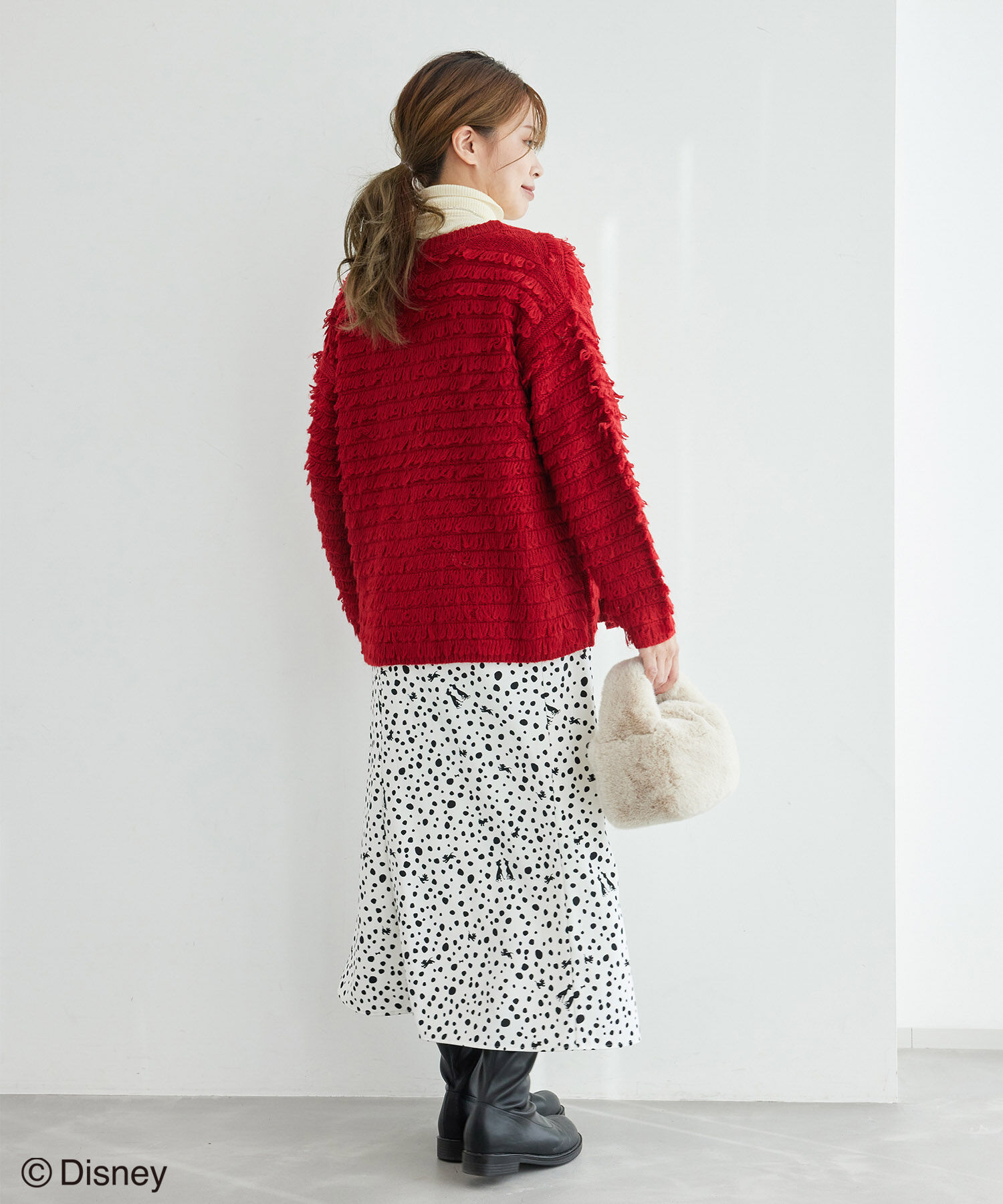 Rope&rsquo;Picnic「【101匹わんちゃん】ループニットカーディガン」|カーディガン|