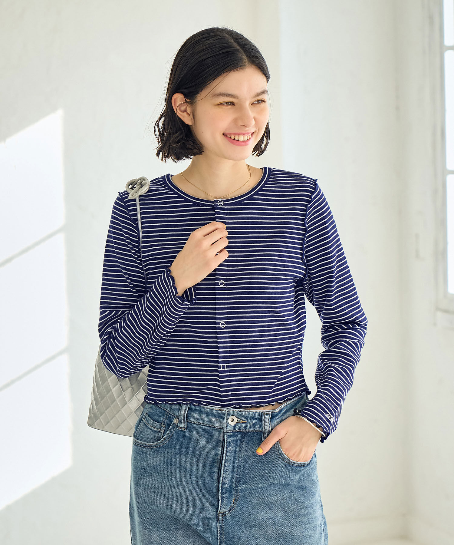 ROPE' PICNIC R「カットメロウトップスカーディガン/リンクコーデ」|カーディガン|