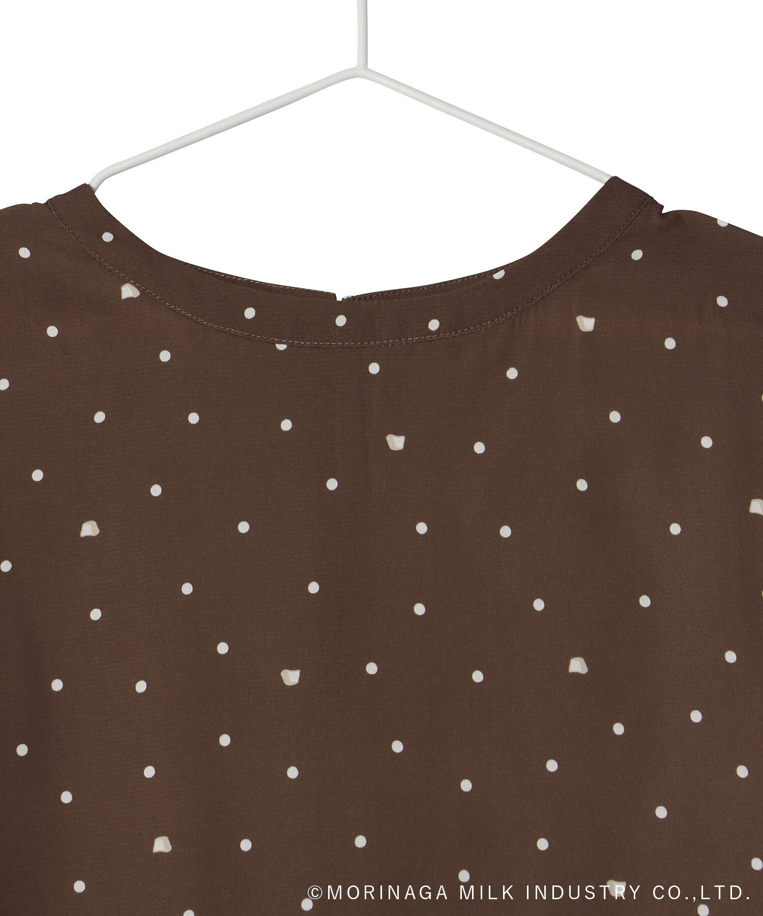 Rope&rsquo;Picnic「【Pino meets ROPE' PICNIC】Pinoドット柄ブラウス」|シャツ・ブラウス|