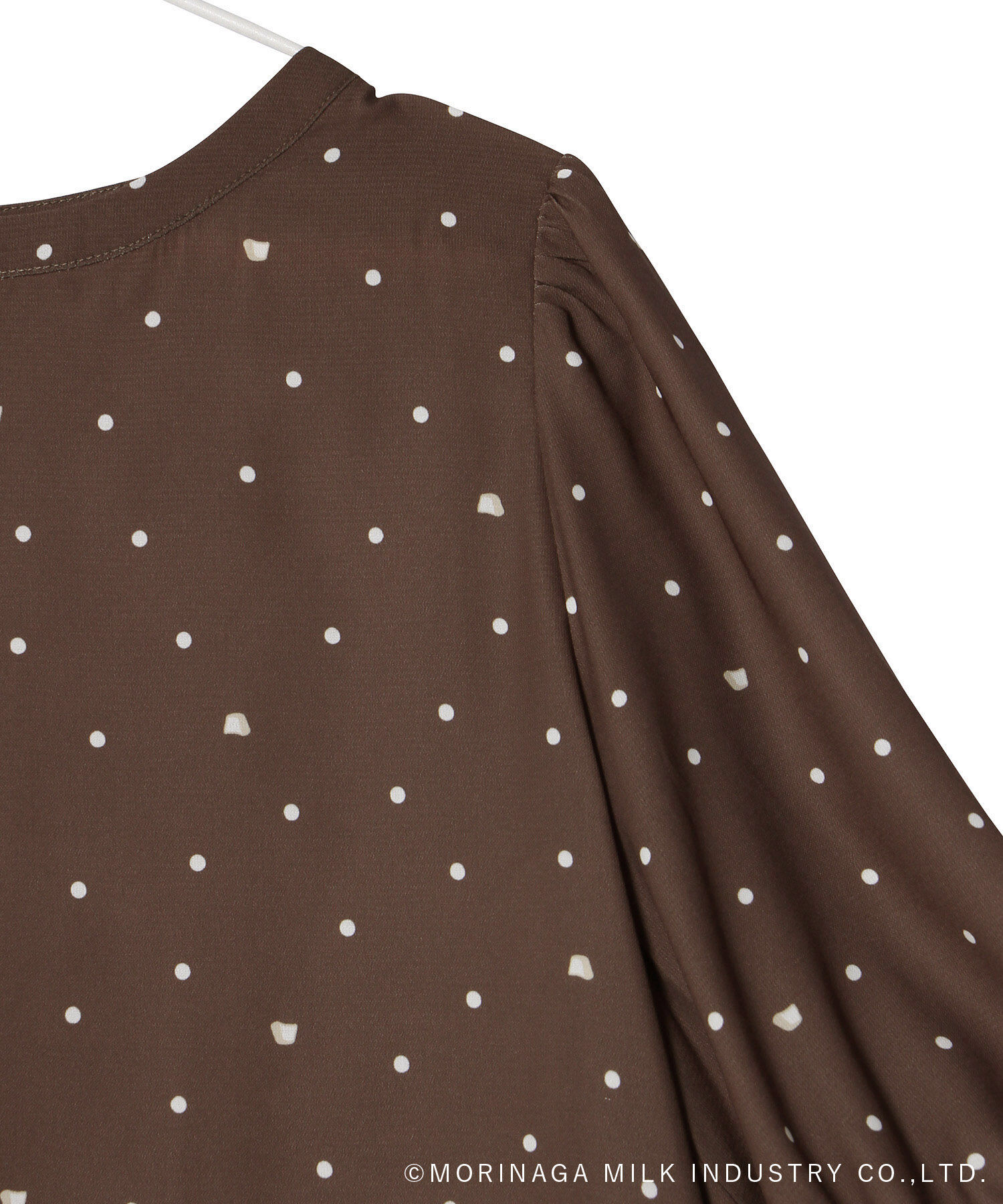 Rope&rsquo;Picnic「【Pino meets ROPE' PICNIC】Pinoドット柄ブラウス」|シャツ・ブラウス|