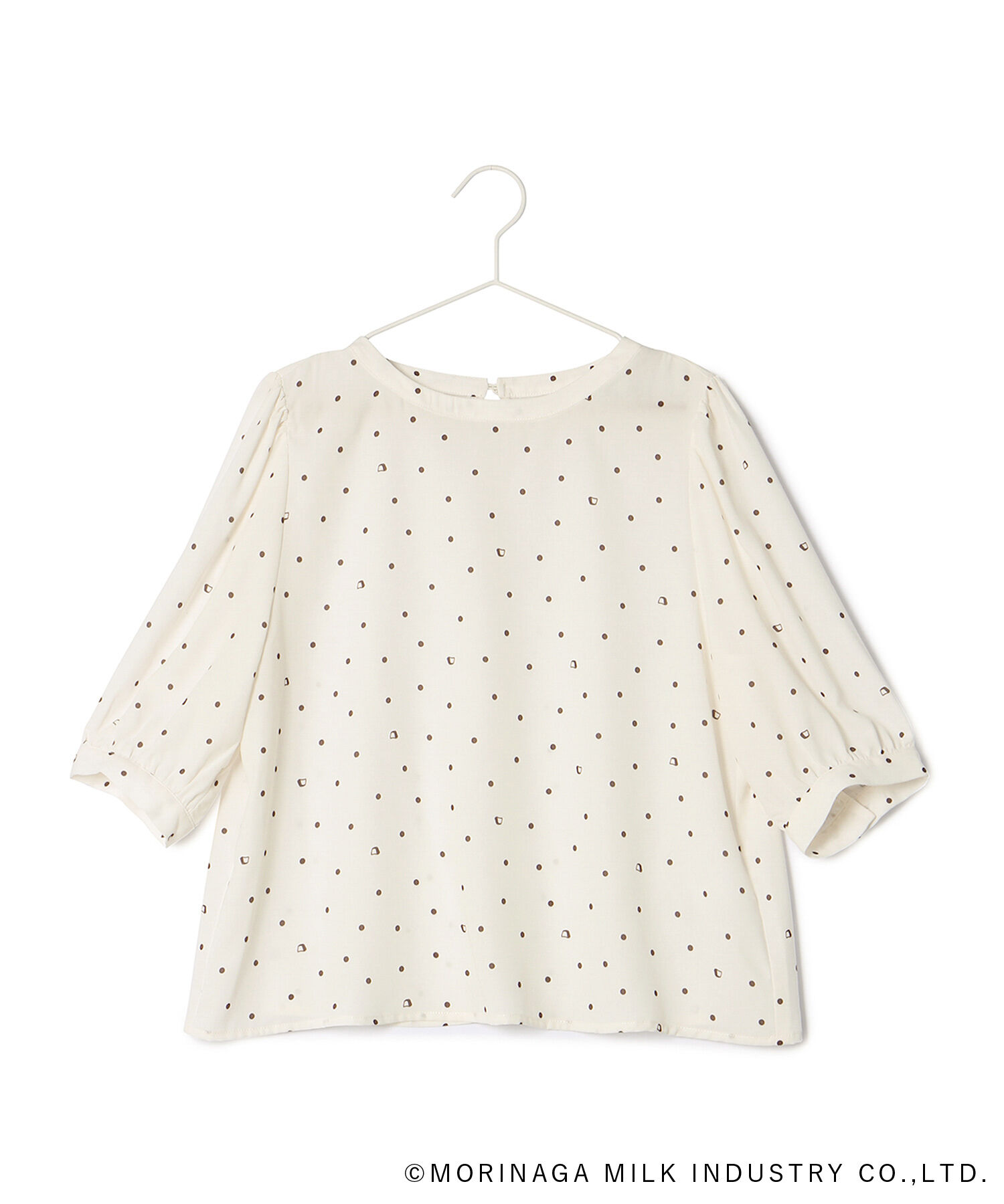 Rope&rsquo;Picnic「【Pino meets ROPE' PICNIC】Pinoドット柄ブラウス」|シャツ・ブラウス|