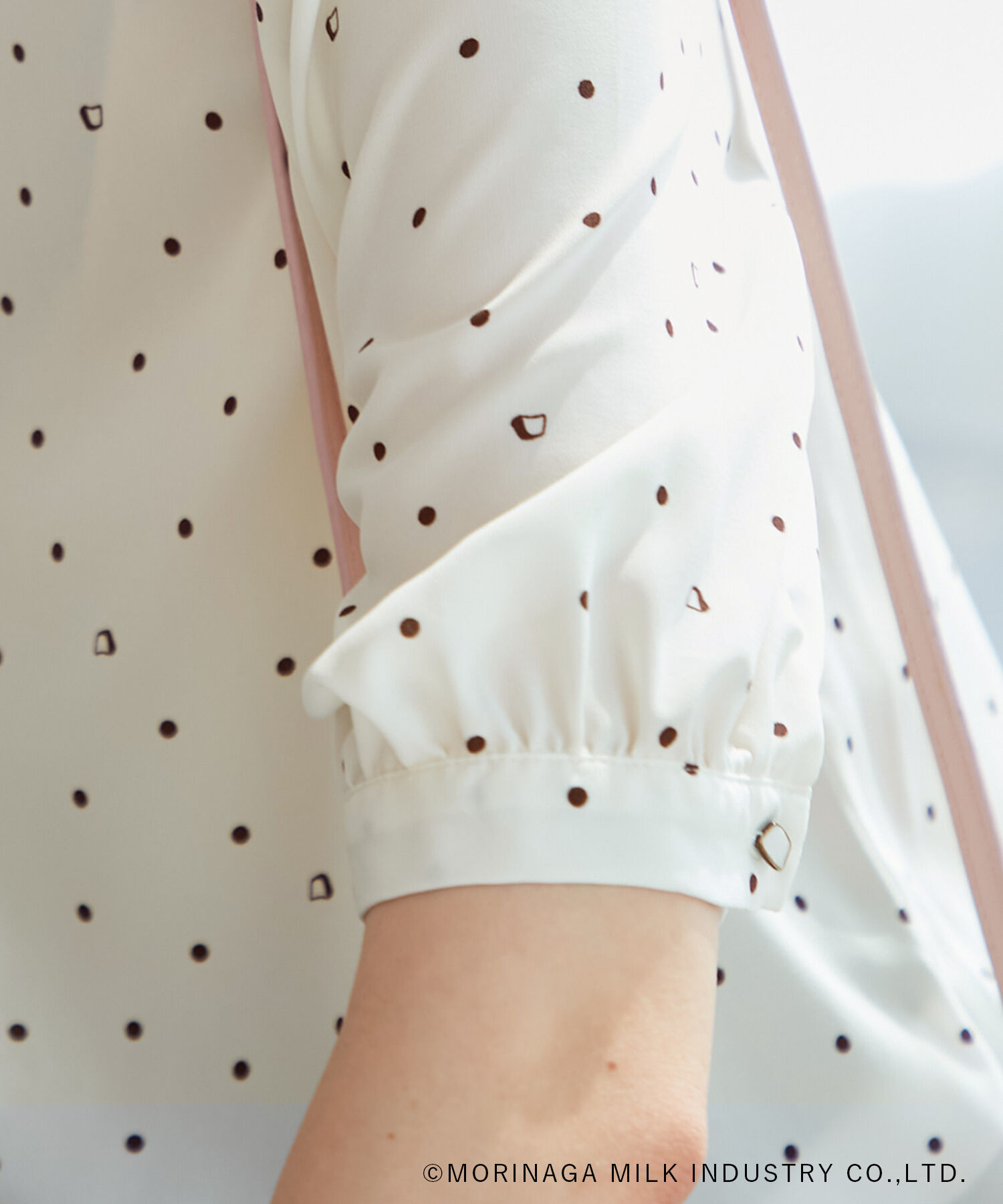 Rope&rsquo;Picnic「【Pino meets ROPE' PICNIC】Pinoドット柄ブラウス」|シャツ・ブラウス|