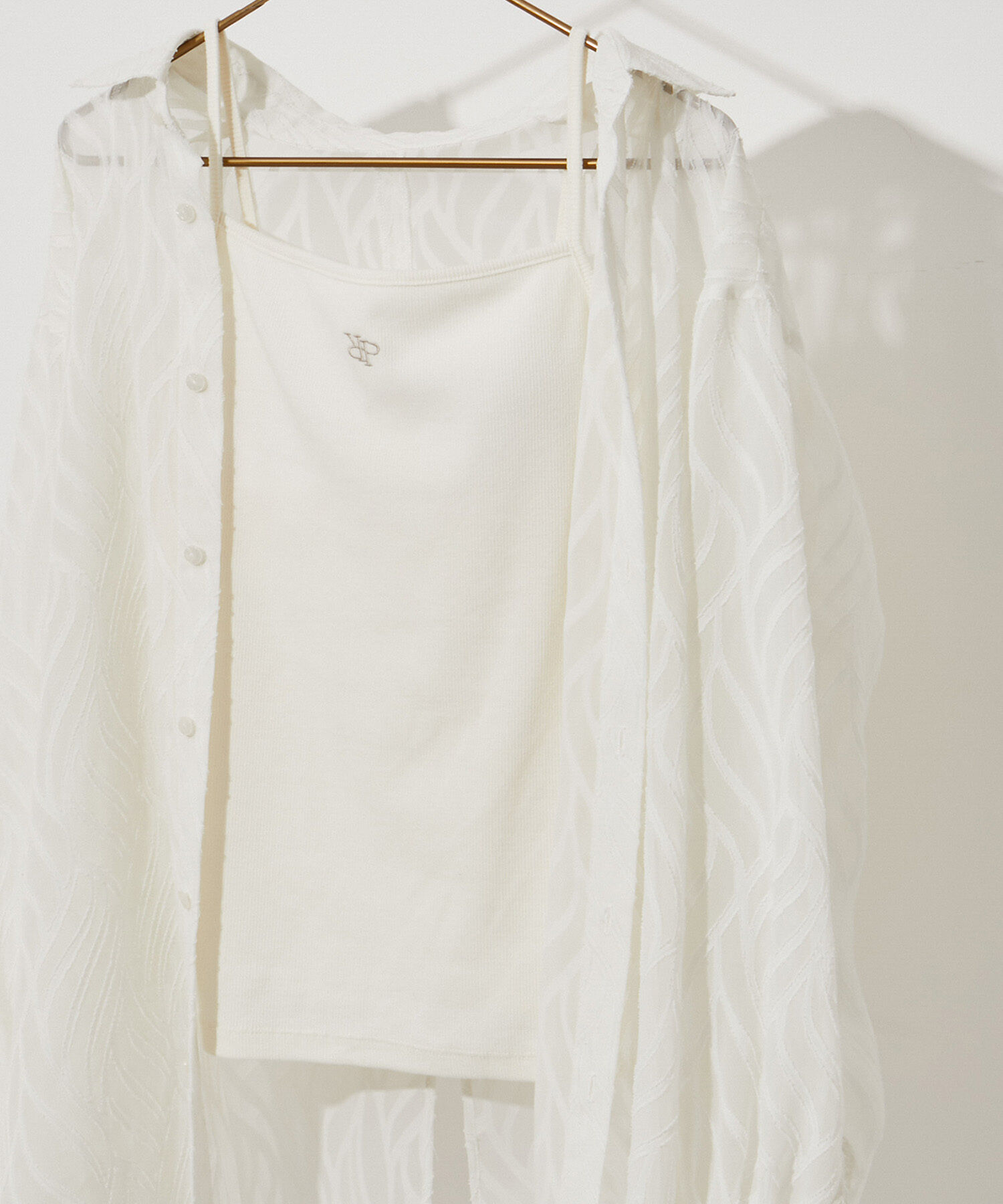 ROPE' PICNIC R「ロゴ刺繍入りカップ付きキャミソール」|キャミソール|