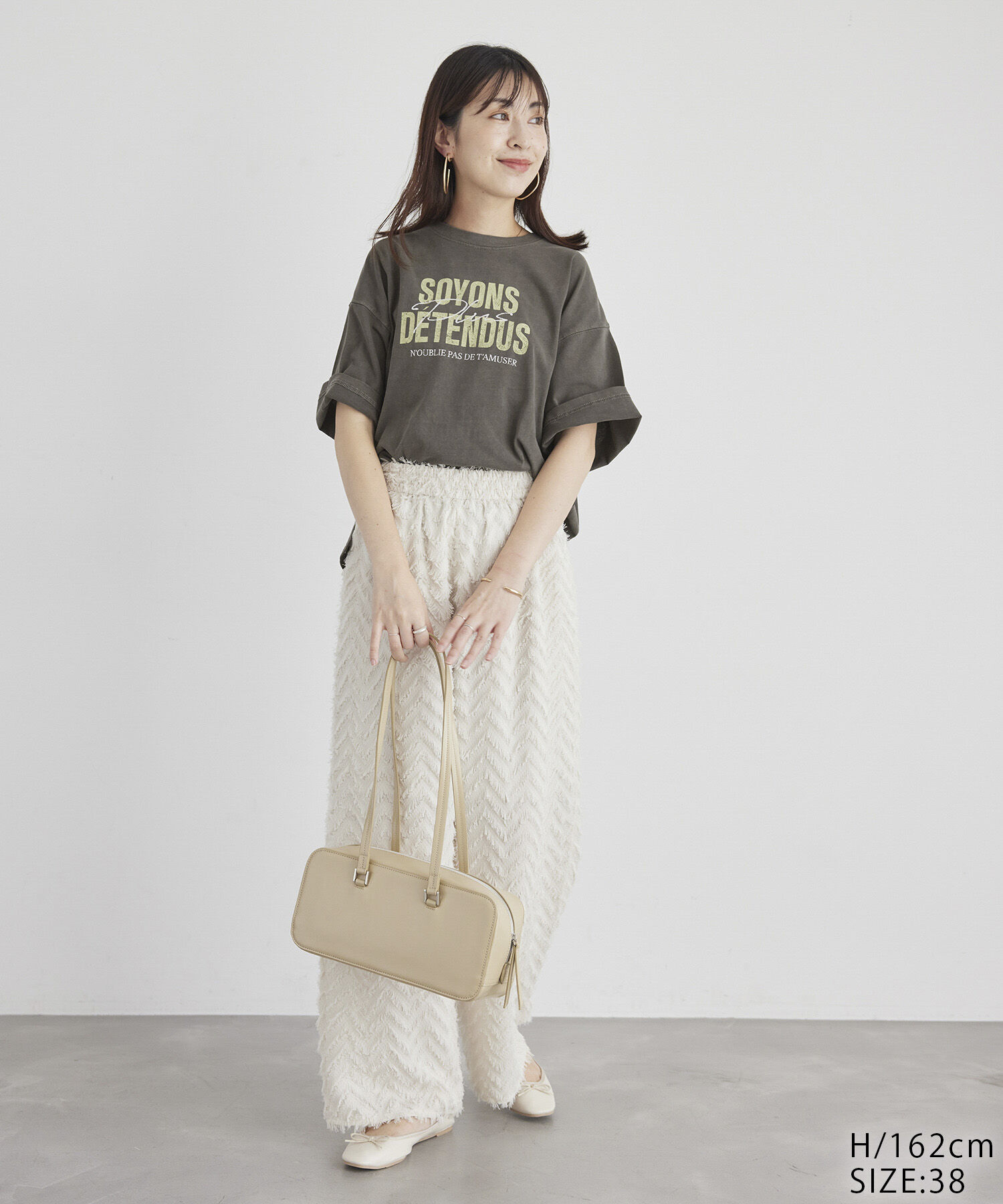 ROPE' PICNIC R「オーバーサイズピグメントロゴプリントTシャツ」|Tシャツ・カットソー|