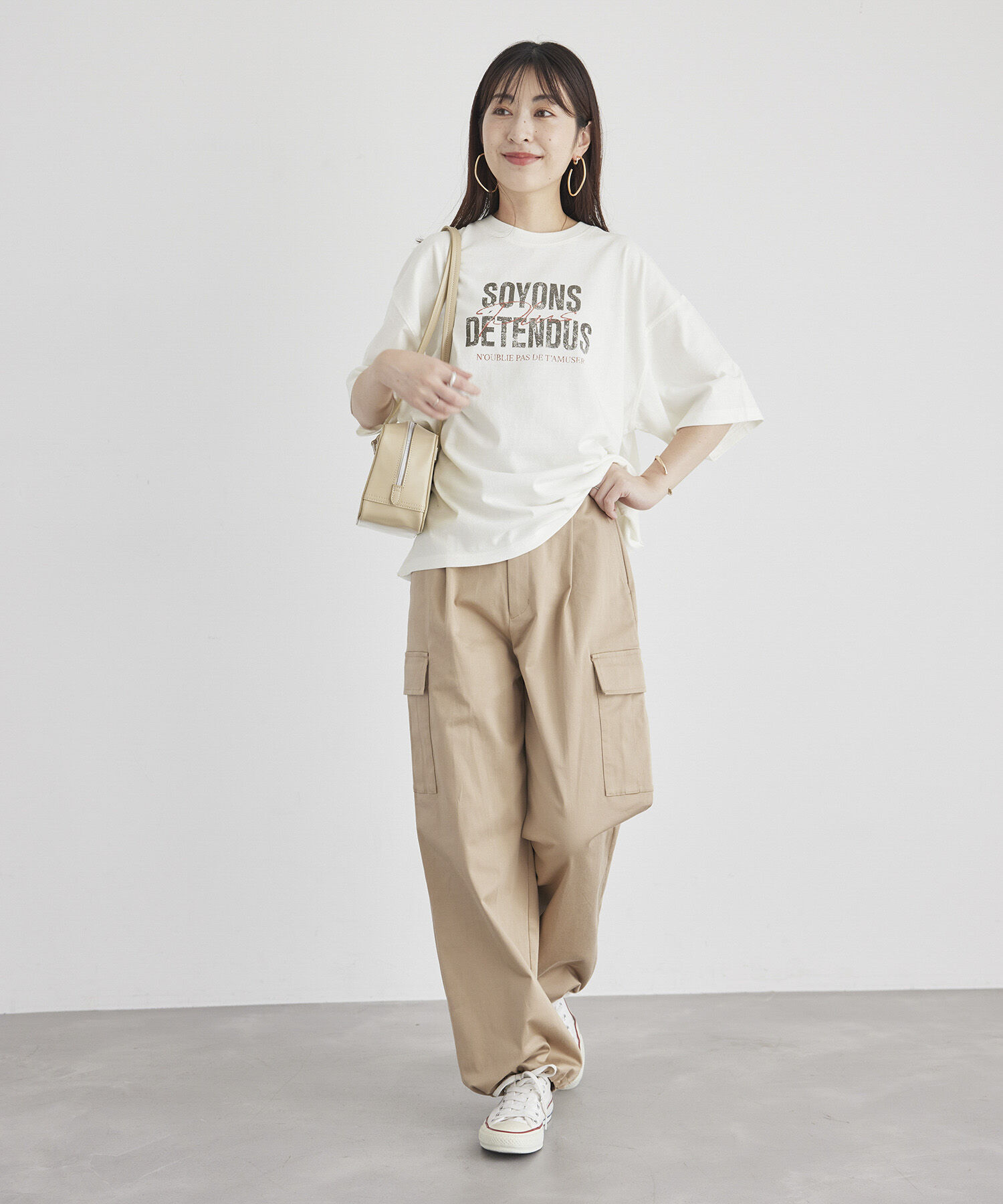 ROPE' PICNIC R「オーバーサイズピグメントロゴプリントTシャツ」|Tシャツ・カットソー|