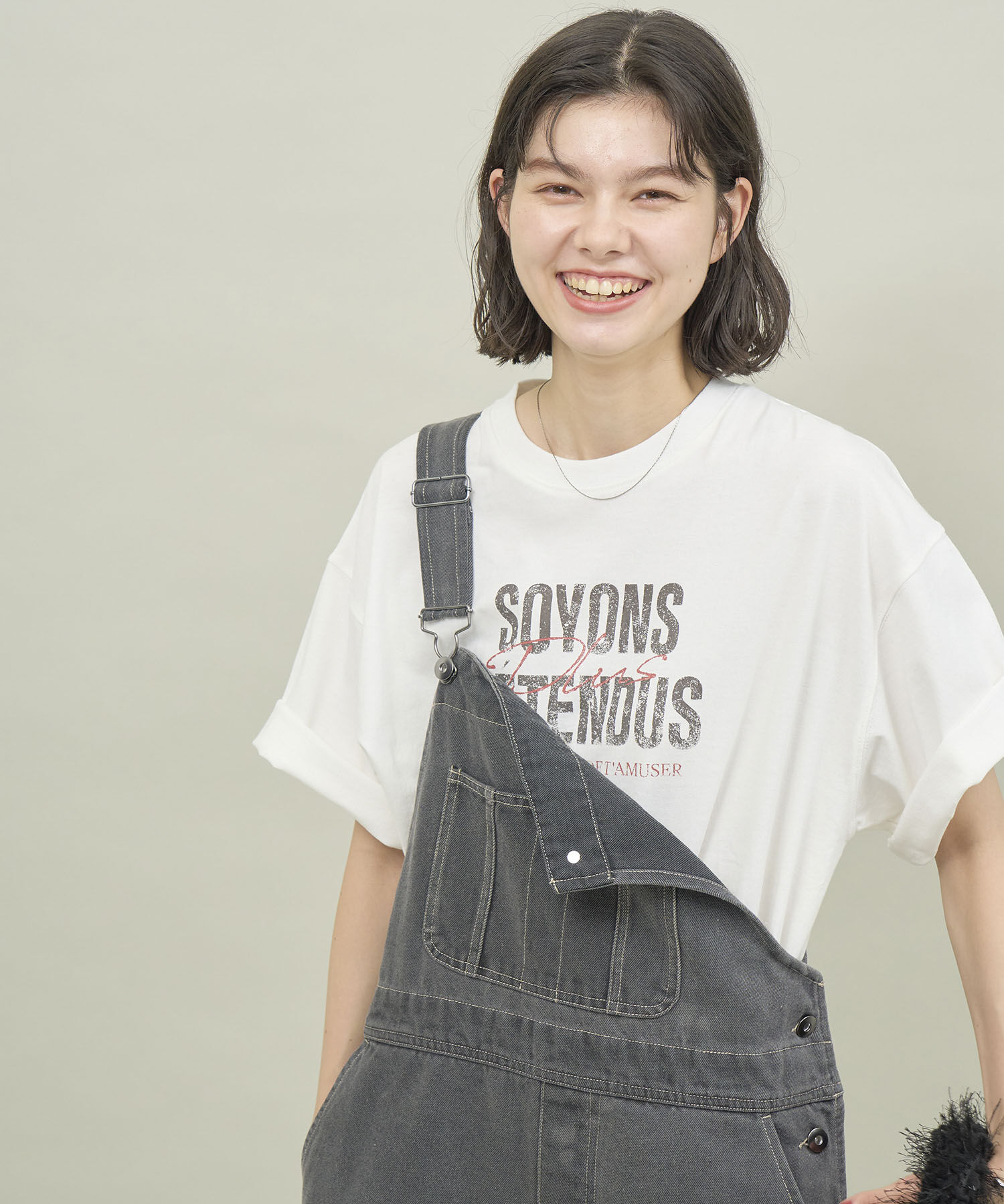 ROPE' PICNIC R「オーバーサイズピグメントロゴプリントTシャツ」|Tシャツ・カットソー|