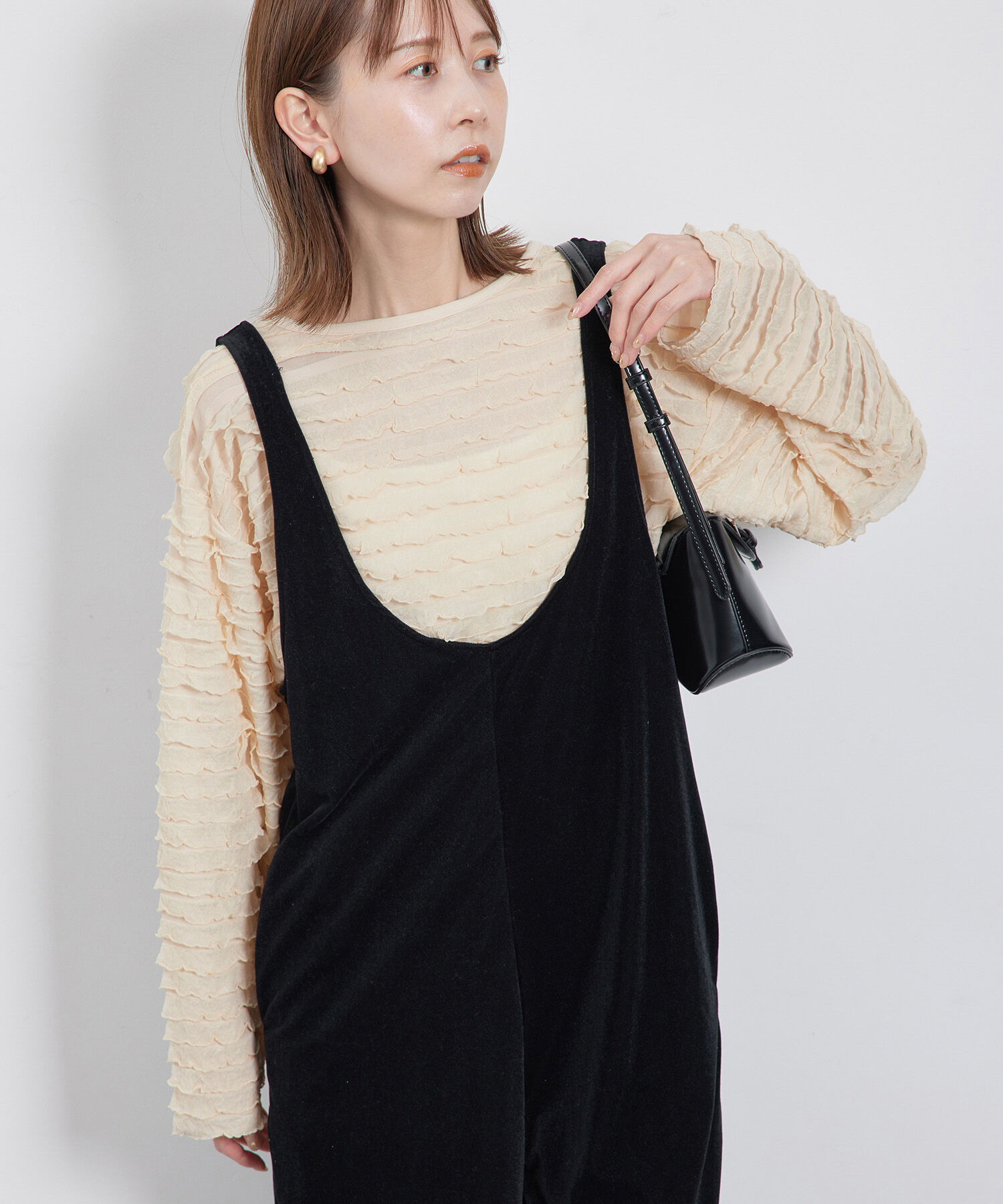 Rope&rsquo;Picnic「フリルジャガードカットソートップス」|Tシャツ・カットソー|