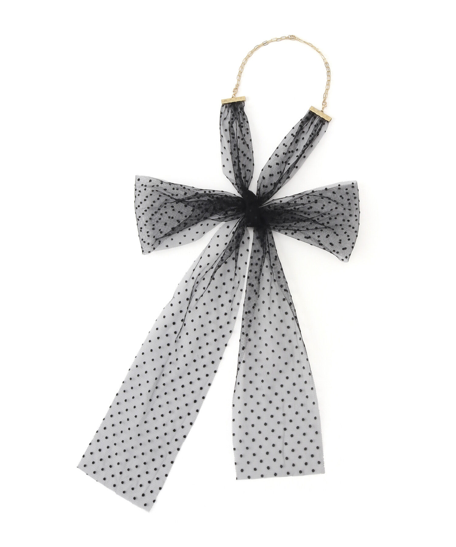 ROPE PICNIC PASSAGE「オーガンジーチュールリボンネックレス」|ネックレス|