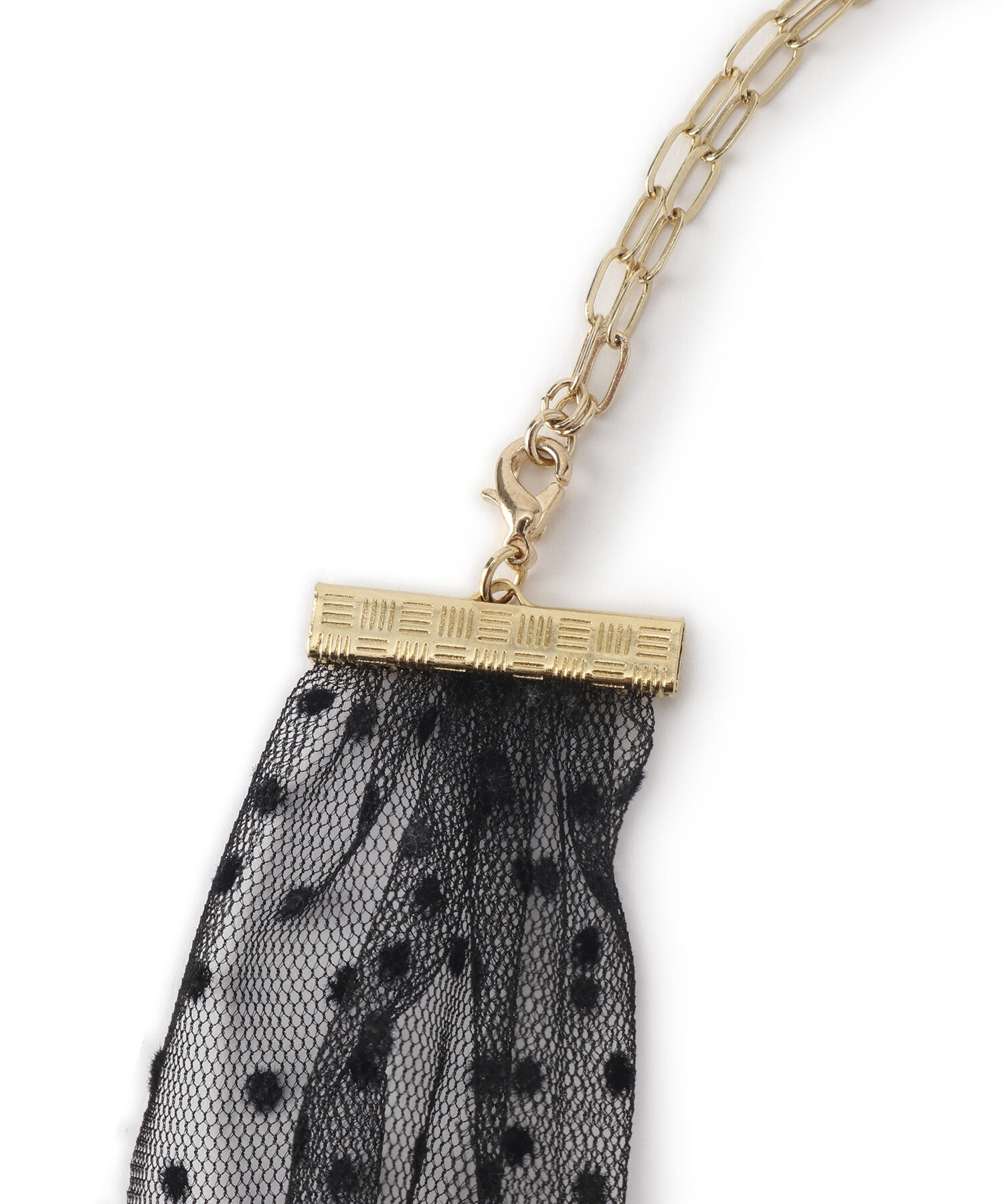 ROPE PICNIC PASSAGE「オーガンジーチュールリボンネックレス」|ネックレス|