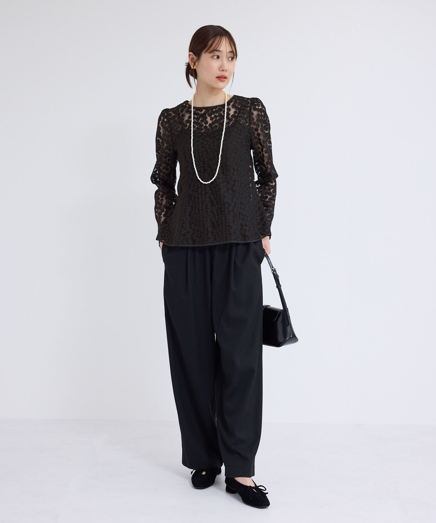 Rope&rsquo;Picnic「フラワーレースブラウス」|シャツ・ブラウス|