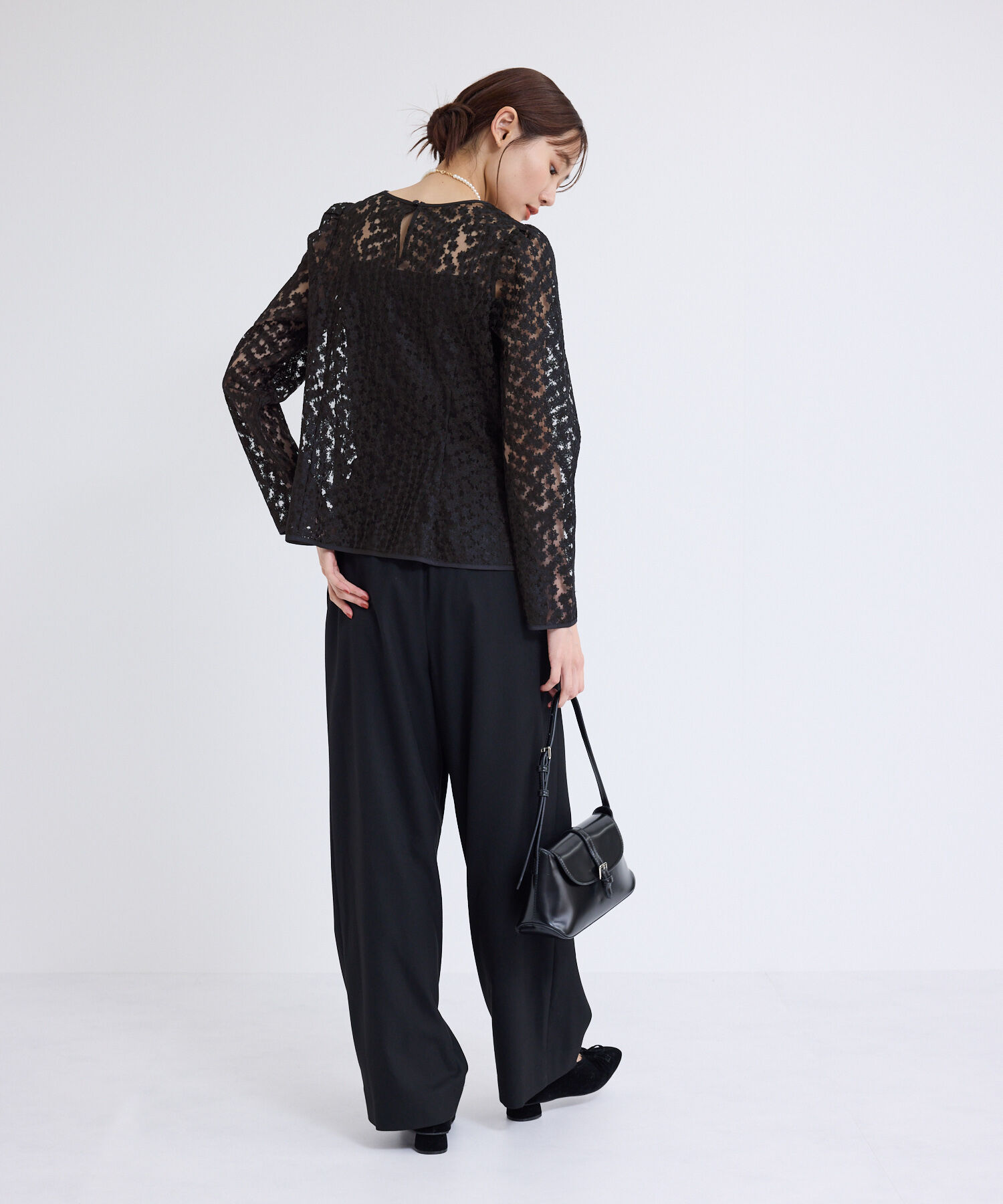 Rope&rsquo;Picnic「フラワーレースブラウス」|シャツ・ブラウス|