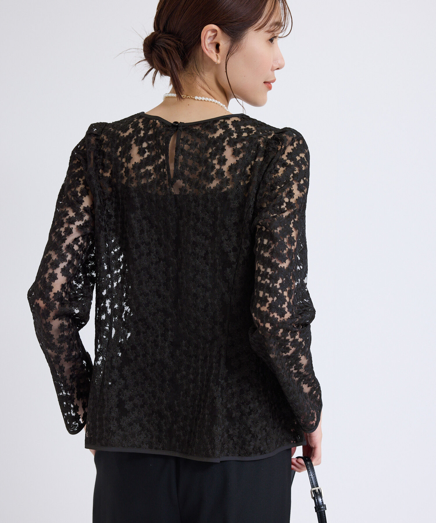 Rope&rsquo;Picnic「フラワーレースブラウス」|シャツ・ブラウス|