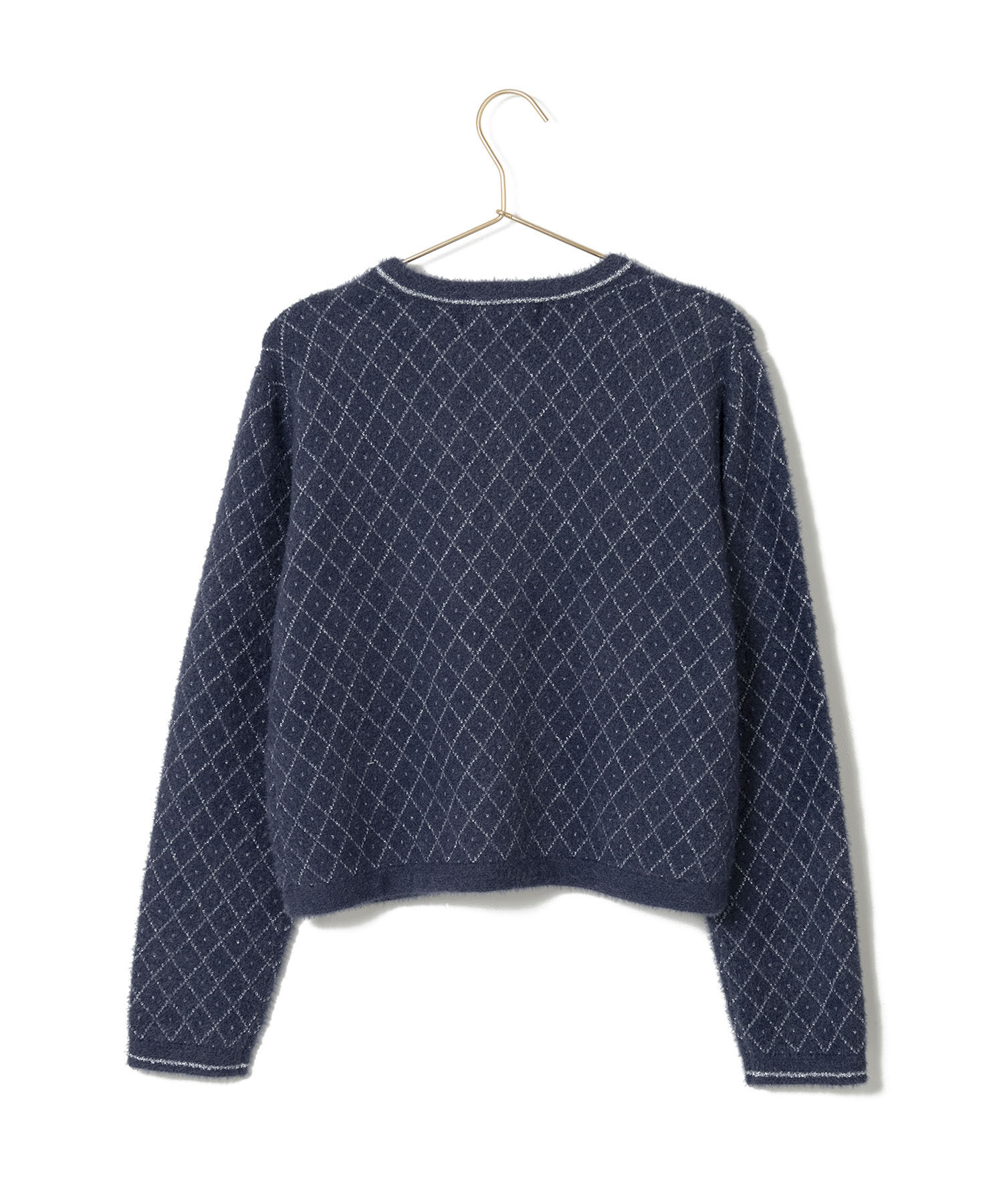 Rope&rsquo;Picnic「金ボタンフェザーラメニットカーディガン」|カーディガン|