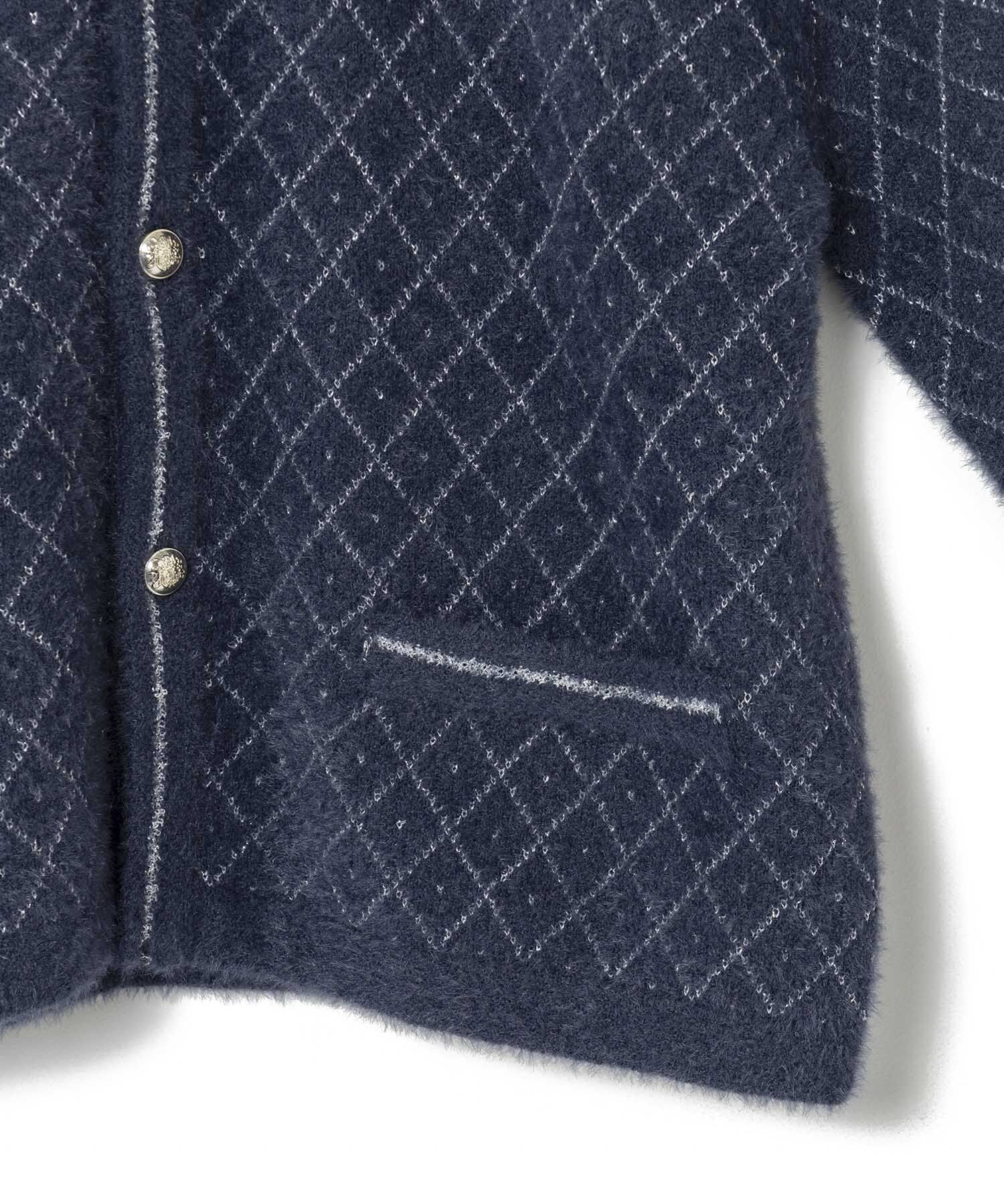 Rope&rsquo;Picnic「金ボタンフェザーラメニットカーディガン」|カーディガン|