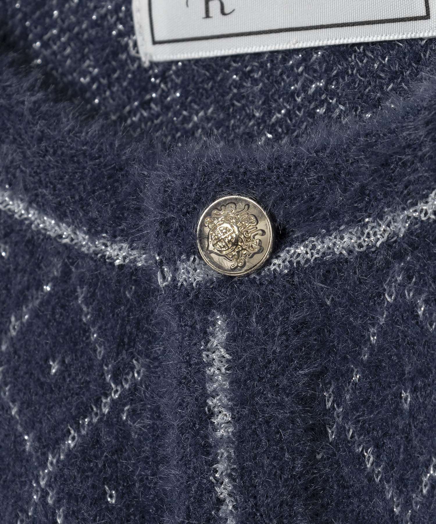 Rope&rsquo;Picnic「金ボタンフェザーラメニットカーディガン」|カーディガン|