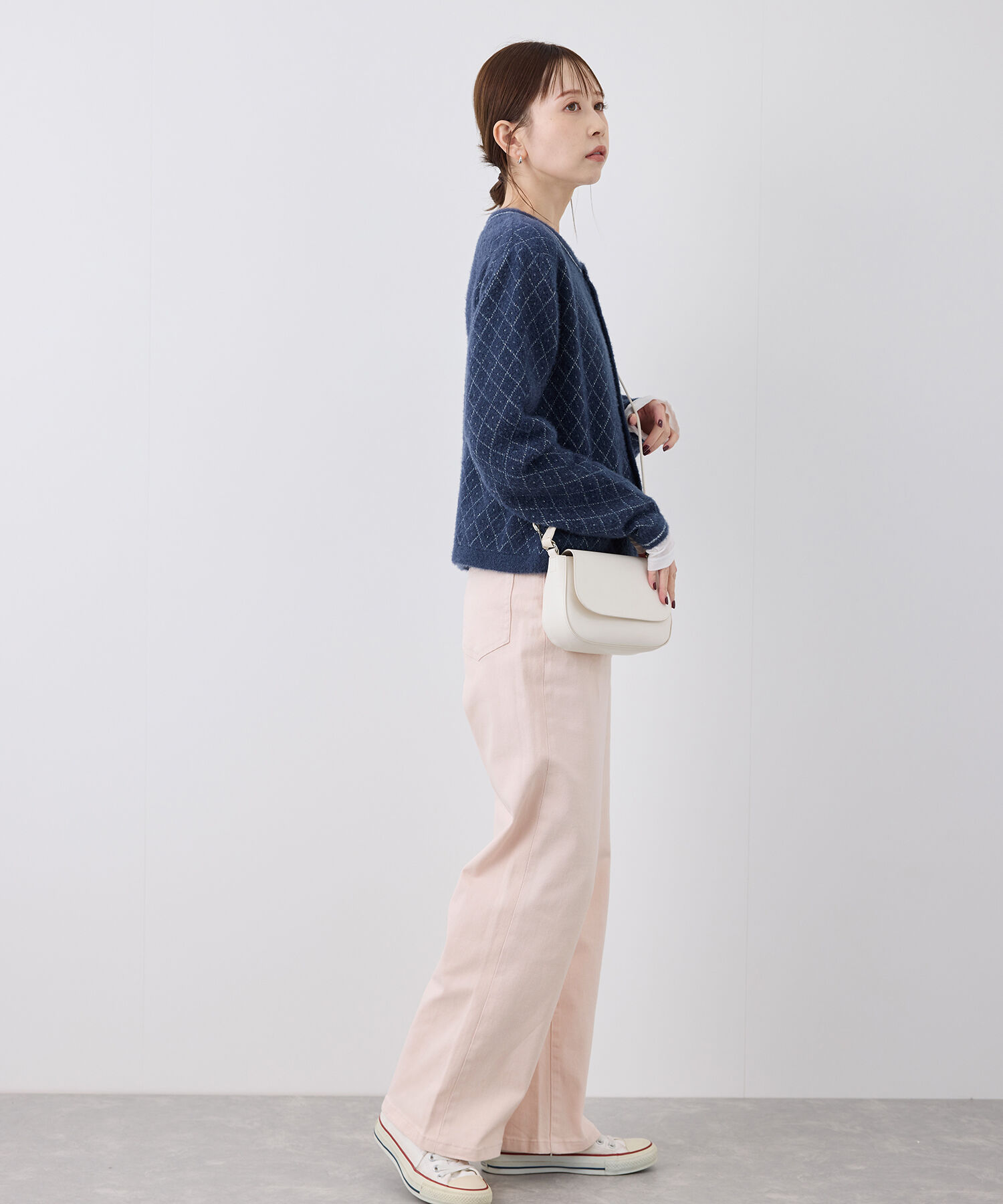 Rope&rsquo;Picnic「金ボタンフェザーラメニットカーディガン」|カーディガン|