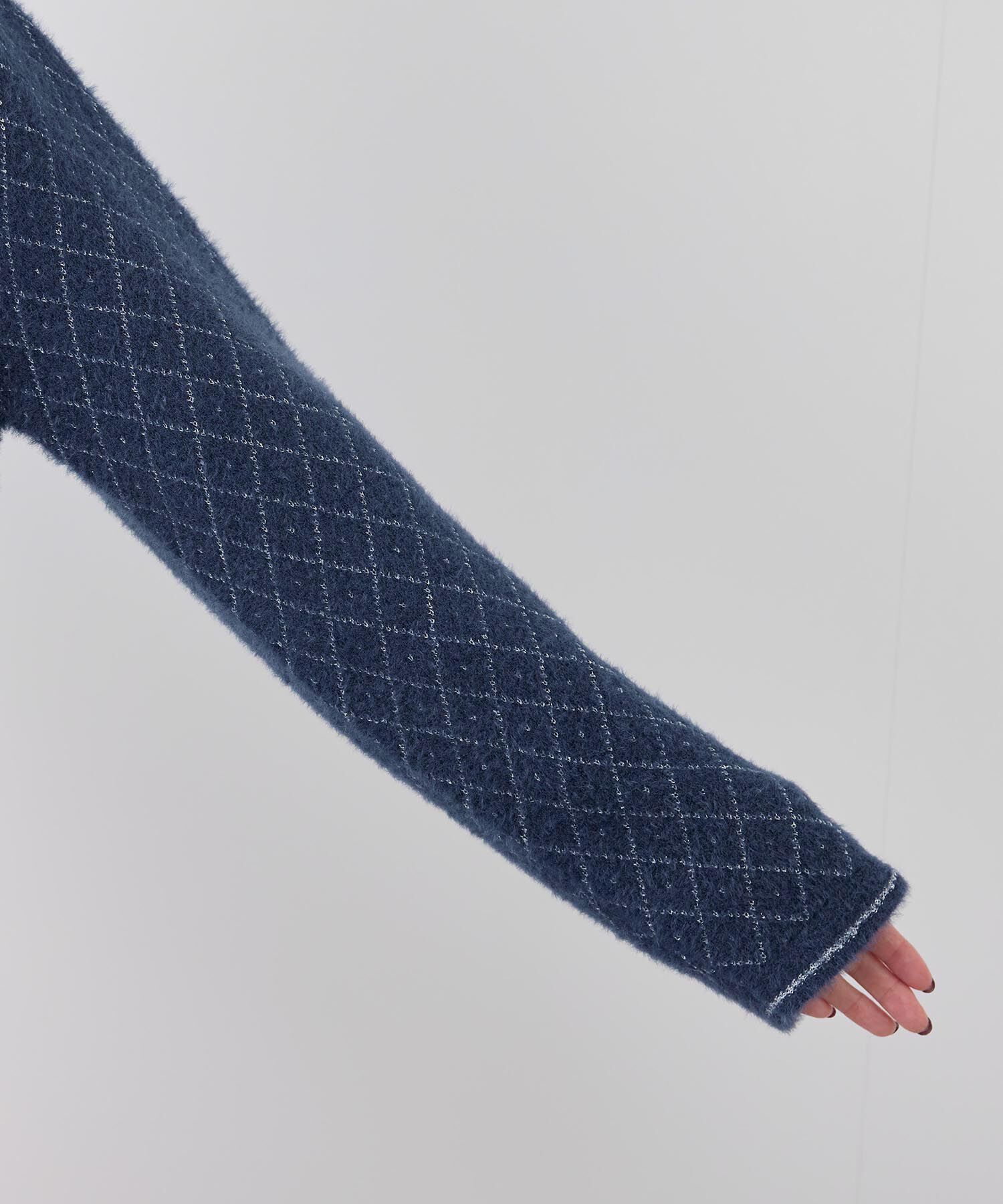 Rope&rsquo;Picnic「金ボタンフェザーラメニットカーディガン」|カーディガン|