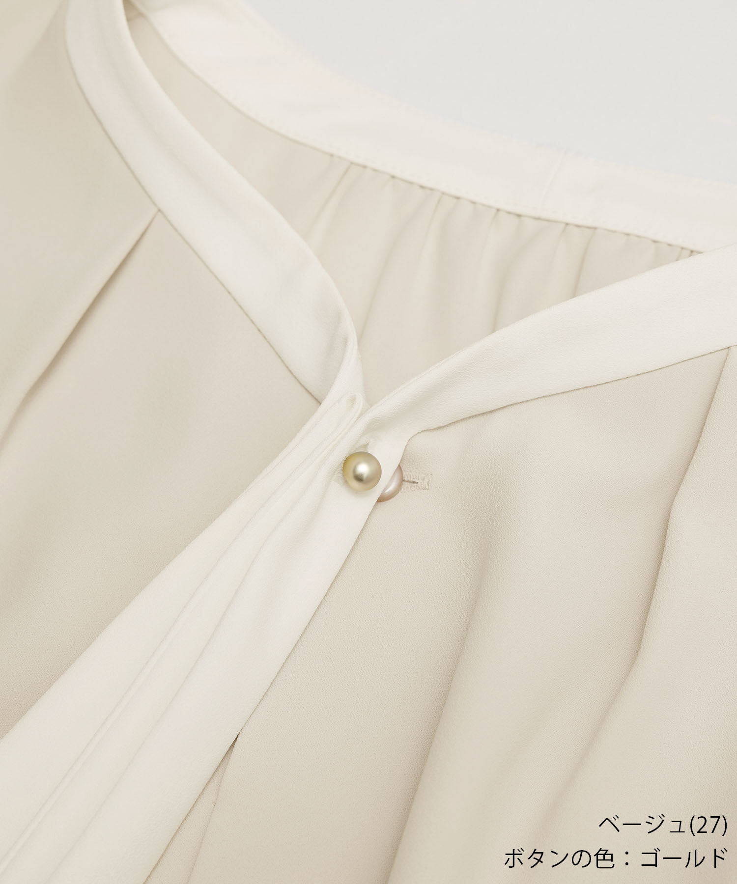 Rope&rsquo;Picnic「【2サイズ展開】メタルボタンリボンタイ長袖ブラウス」|シャツ・ブラウス|