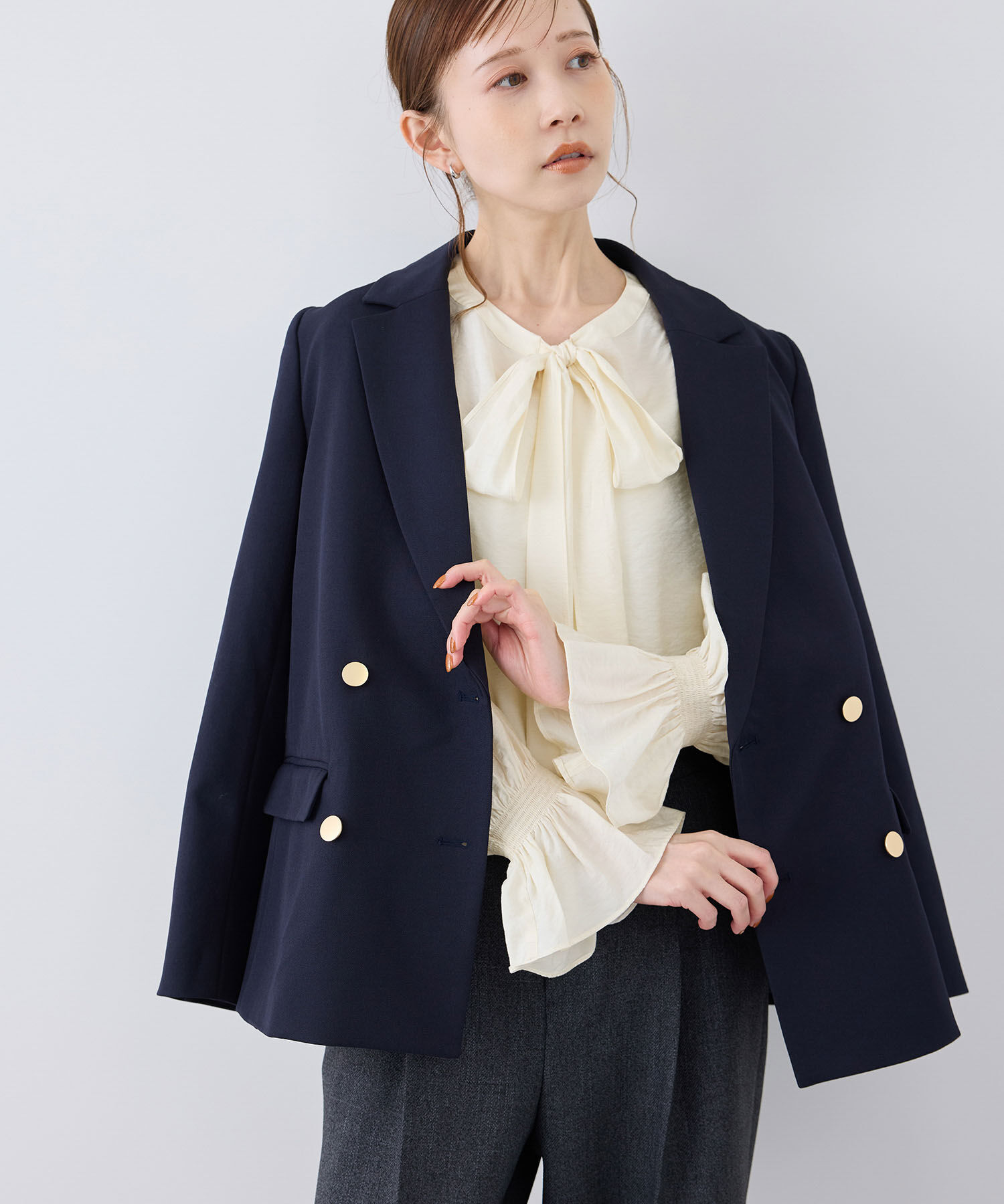 Rope&rsquo;Picnic「前後2WAY/BIGリボンブラウス」|シャツ・ブラウス|