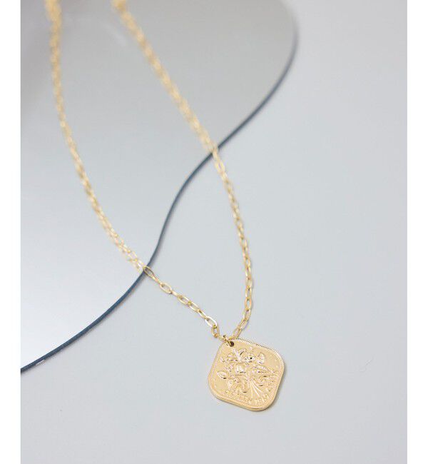 ROPE PICNIC PASSAGE「スクエアコイントップネックレス」|ネックレス|ゴールド(90)