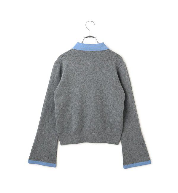 ADAM ET ROPE'「【WEB限定】・【サステナブル】バイカラーポロニットプルオーバー」|ポロシャツ|