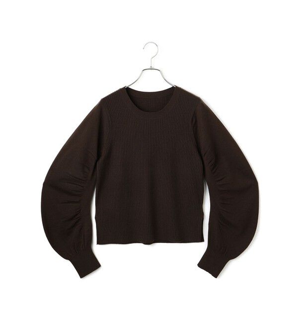 ADAM ET ROPE'「【WEB限定】・【サステナブル】ニュアンススリーブニットプルオーバー」|ニット・セーター|