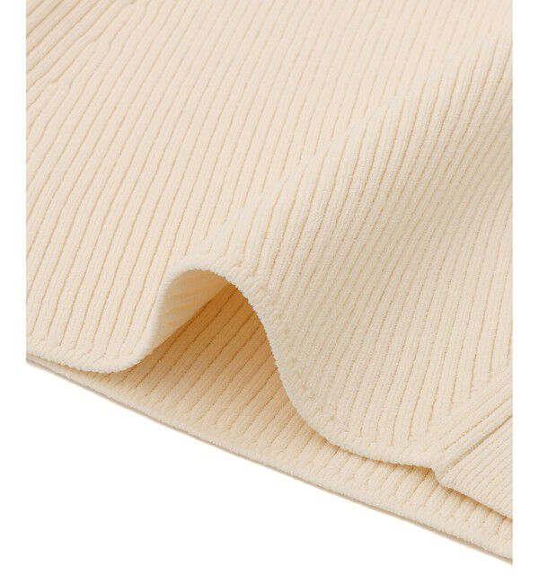 ADAM ET ROPE'「【サステナブル】フォルムリブカーディガン」|カーディガン|