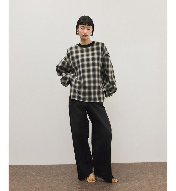 ADAM ET ROPE'「チェックプルオーバー」|Tシャツ・カットソー|