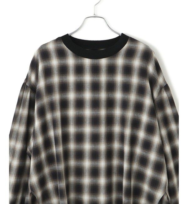 ADAM ET ROPE'「チェックプルオーバー」|Tシャツ・カットソー|